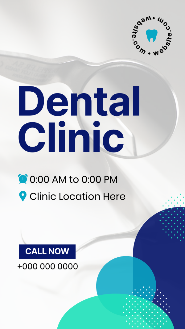 Corporate Dental Clinic Facebook Story Design