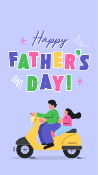 Quirky Father's Day TikTok Video Design