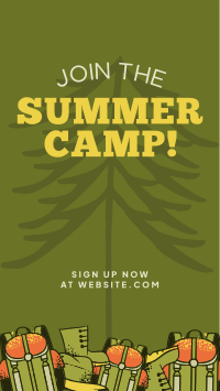 Summer Camp YouTube Short Design