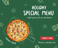 Holiday Pizza Special Facebook post Image Preview