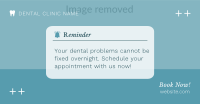 Dental Appointment Reminder Facebook ad Image Preview