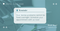 Dental Appointment Reminder Facebook ad Image Preview