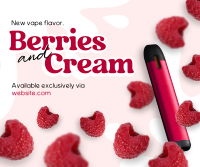 Berries and Cream Facebook Post Design