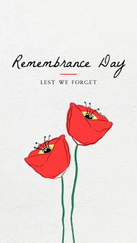 Simple Remembrance Day Facebook Story Image Preview