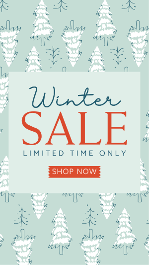 Winter Pines Sale Facebook story Image Preview