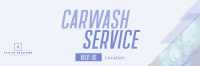 Cleaning Car Wash Service Twitter Header Image Preview