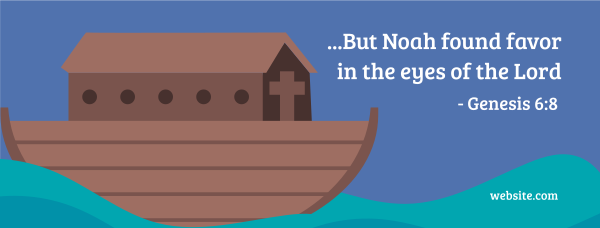 Noah's Ark Facebook Cover Design Image Preview