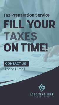 Fill Your Taxes Instagram reel Image Preview