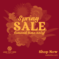 Spring Sale bouquet Instagram Post Design