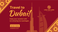Dubai Travel Booking Facebook event cover Image Preview