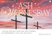 Modern Nostalgia Ash Wednesday Postcard Image Preview