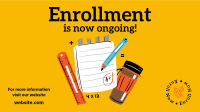 Enrollment Is Now Ongoing Facebook Event Cover Design