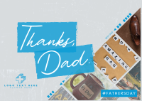 Film Father's Day Postcard Image Preview