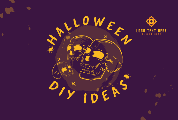 Halloween Skulls DIY Ideas Pinterest Cover Design Image Preview
