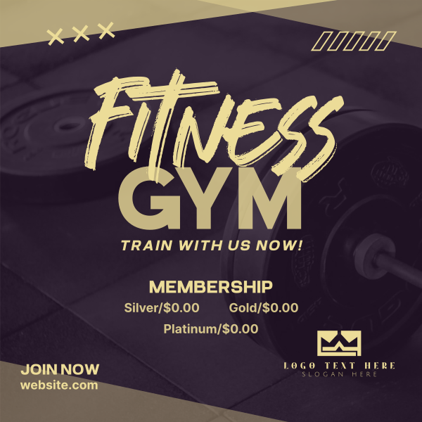 Fitness Gym Instagram Post Design Image Preview