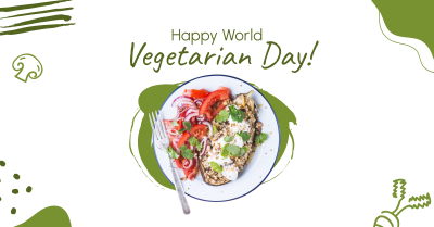Happy Vegetarian Day! Facebook ad Image Preview