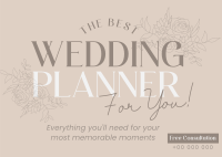Your Wedding Planner Postcard Design