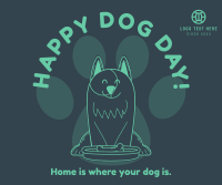 Smiling Dog Facebook Post Design