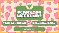 Weekend Quirky Pattern Facebook event cover Image Preview