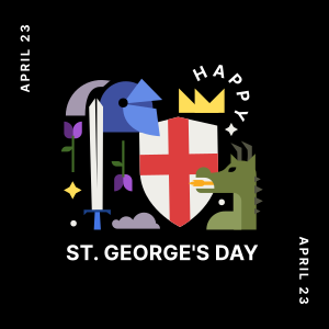Happy St. George's Day  Instagram post Image Preview