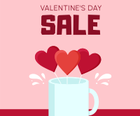 Valentines Heart Cup Facebook Post Design