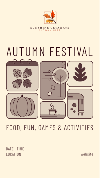 Fall Festival Calendar Facebook story Image Preview