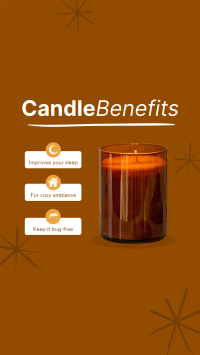 Candle Benefits Facebook Story Design