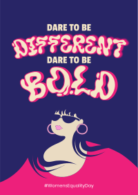 Dare To Be Bold Flyer Design