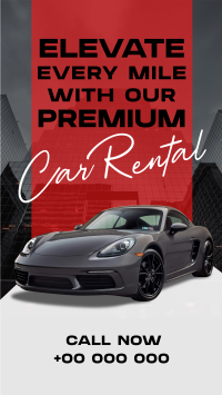 Modern Premium Car Rental YouTube short Image Preview