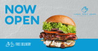 Burger Shop Opening Facebook ad Image Preview