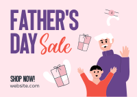 Fathers Day Sale Postcard Image Preview