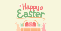 Easter Basket Greeting Facebook Ad Design