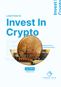 Crypto Investment Poster Design