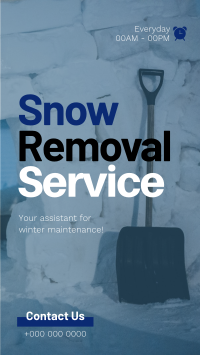 Snow Removal Assistant Instagram story Image Preview