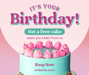 Birthday Cake Promo Facebook post Image Preview