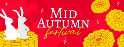 Bunny Mid Autumn Festival Facebook cover Image Preview