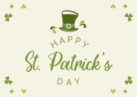 Happy St. Patrick's Postcard Design