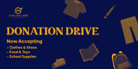 Donation Drive Twitter Post Design