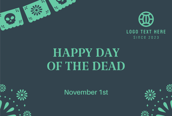 Happy Day of the Dead Pinterest Cover Design Image Preview