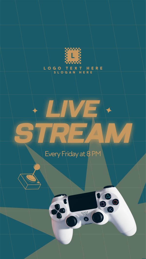 Live Stream Facebook Story Design