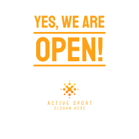 We're Open Instagram post Image Preview