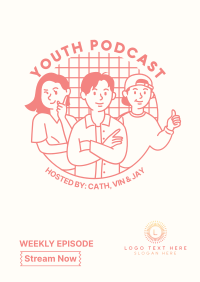 Youth Podcast Poster Image Preview