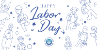 Labor Day  celebration Facebook Ad Design
