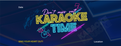 Join Karaoke Time Facebook cover Image Preview