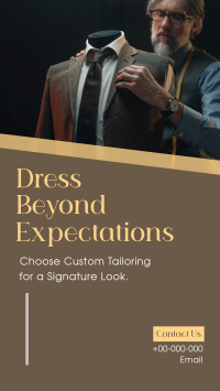 Custom Tailoring Instagram Story Design