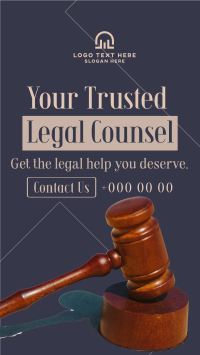 Trusted Legal Counsel Instagram story Image Preview