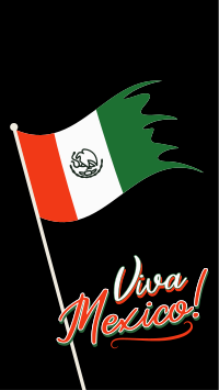 Raise Mexican Flag Facebook Story Design