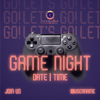 Game Night Console Instagram Post Design