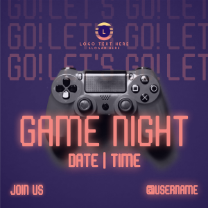 Game Night Console Instagram Post Image Preview