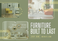 Shop Furniture Selection Postcard Image Preview